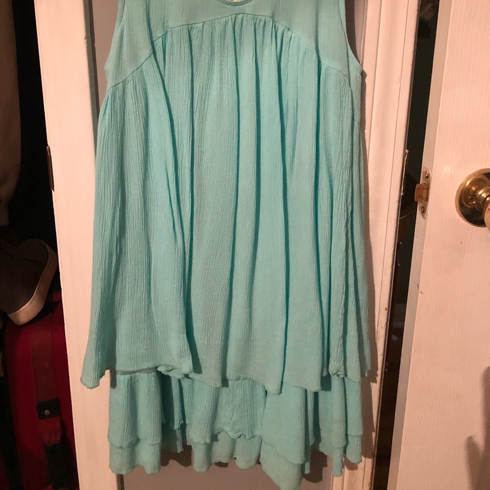 light blue tank